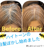 白髪ぼかし始めます　